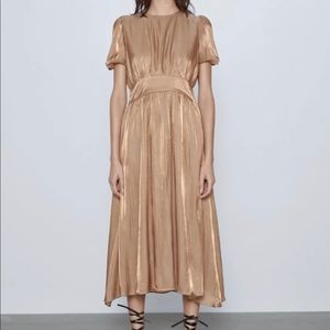 Gold Zara Dress